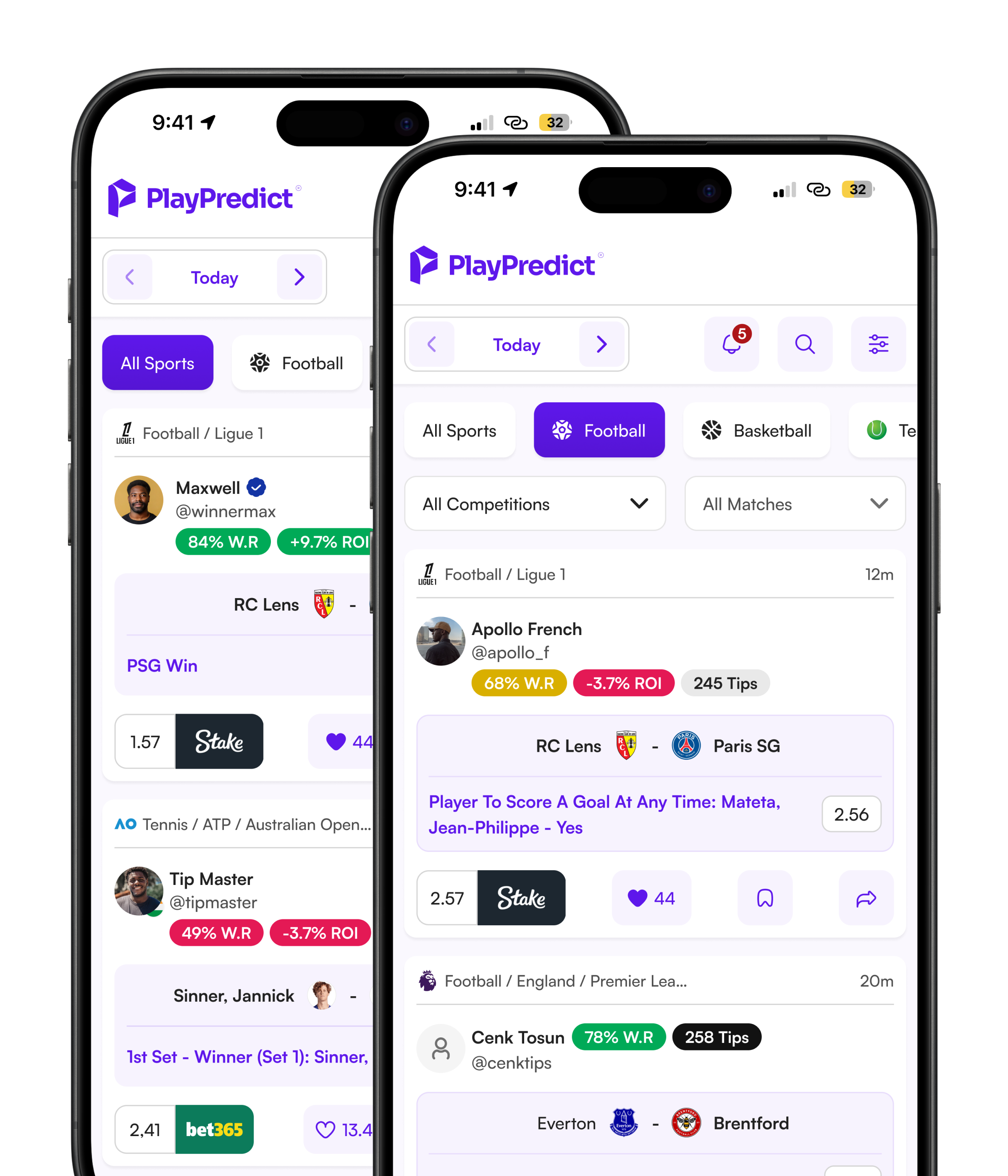 PlayPredict mobile app preview